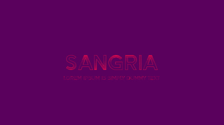 Sangria Font