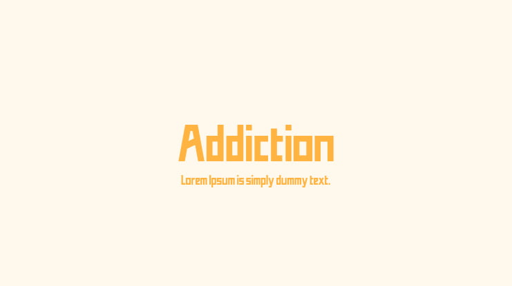 Addiction Font Family