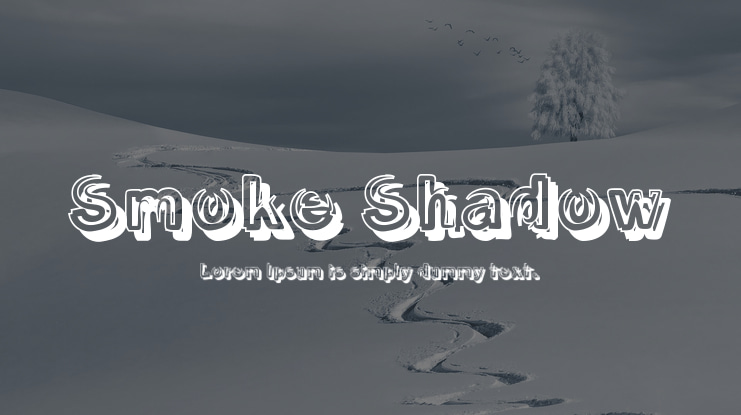 Smoke Shadow Font Family
