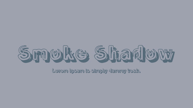 Smoke Shadow Font Family