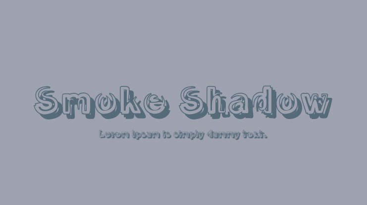 Smoke Shadow Font Family