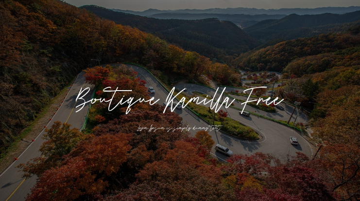 Boutique Kamilla Free Font