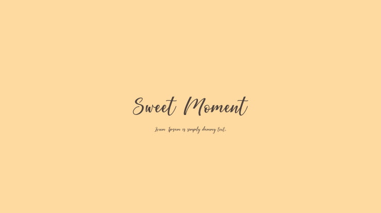 Sweet Moment Font