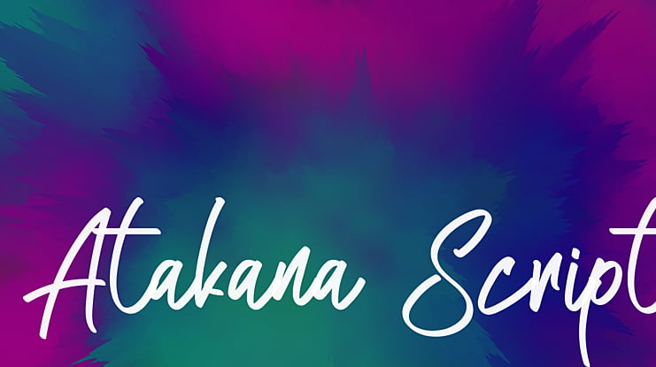 Atakana Script Font : Download Free for Desktop  Webfont
