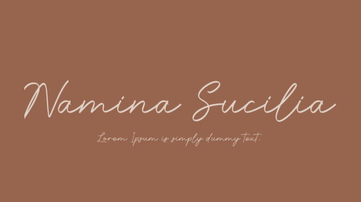 Namina Sucilia Font
