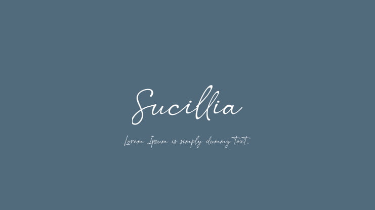 Sucillia Font