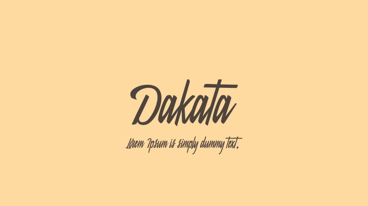 Dakata Font
