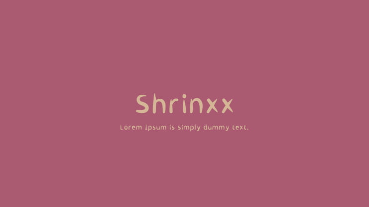 Shrinxx Font