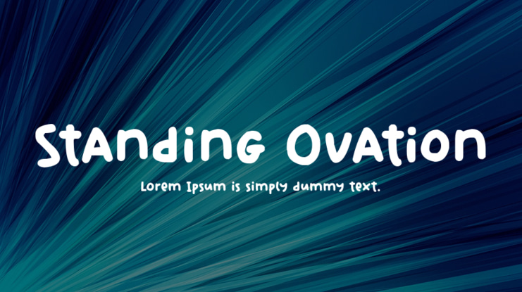 Standing Ovation Font
