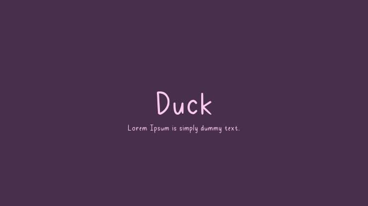 Duck Font