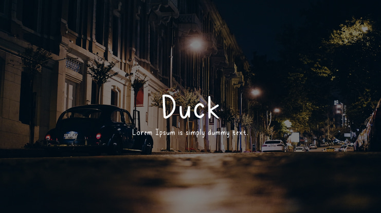 Duck Font