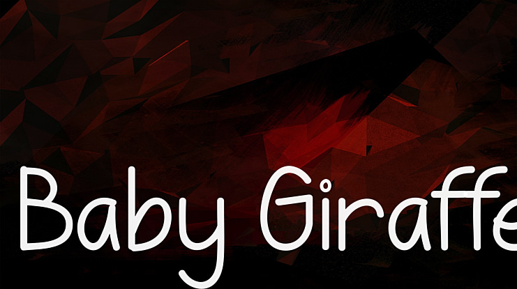 Baby Giraffe Font