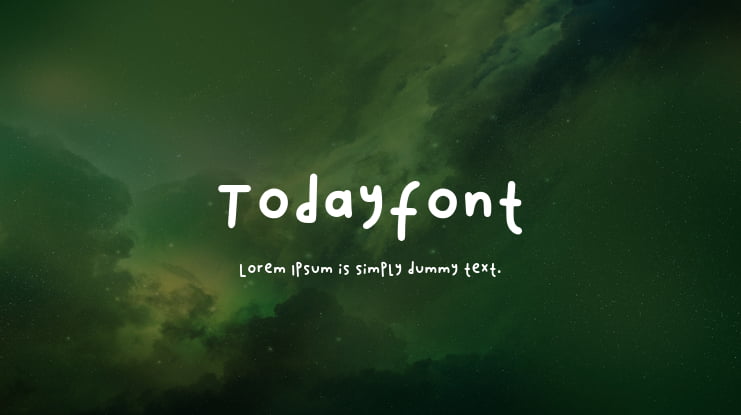 Todayfont1 Font