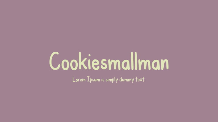 Cookiesmallman Font