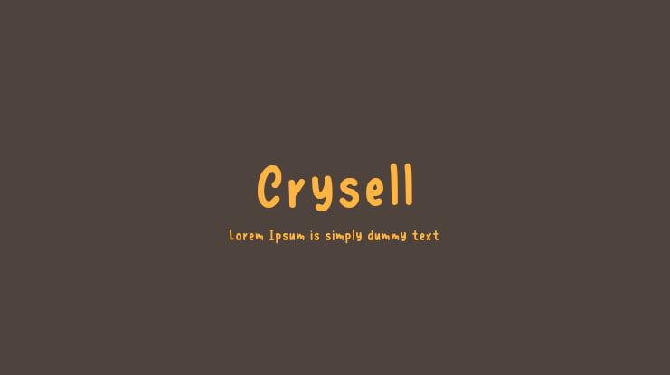 Crysell Font