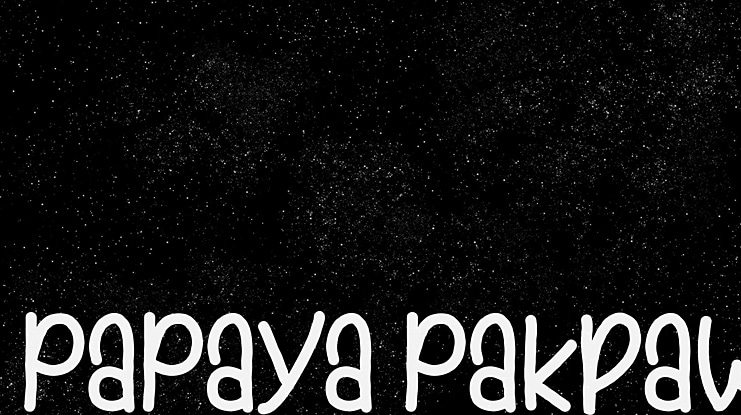 PaPaya Pakpaw Font