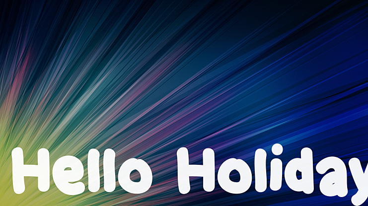 Hello Holiday Font