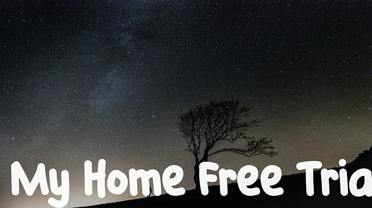 My Home Free Trial Font