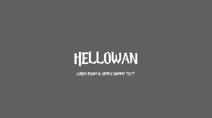 Hellowan Font