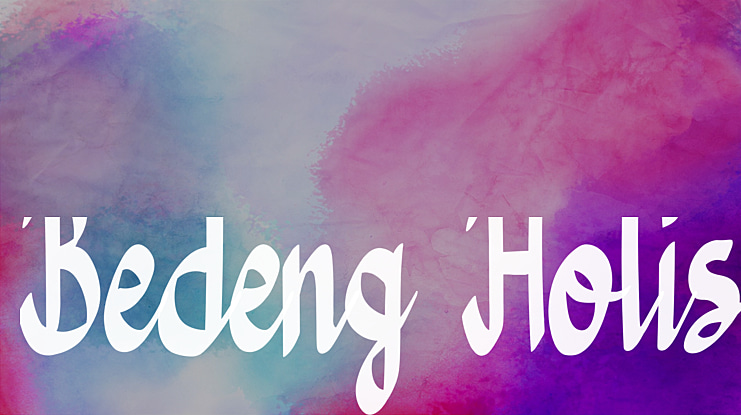 Bedeng Holis Font