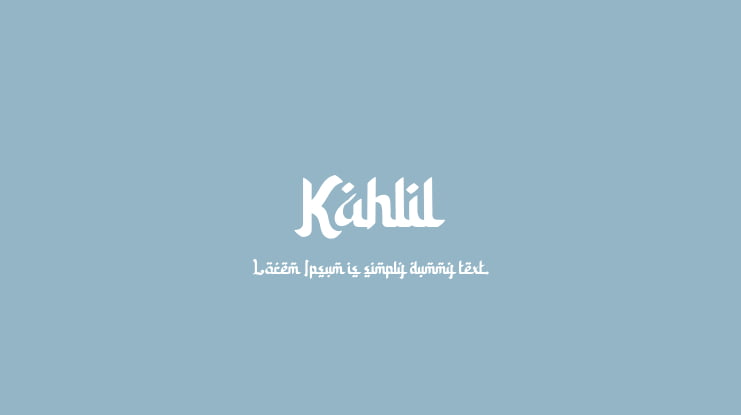 Kahlil Font