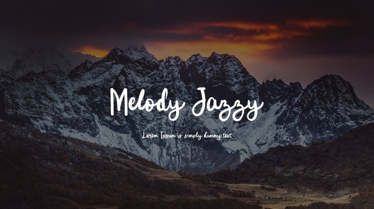 Melody Jazzy Font