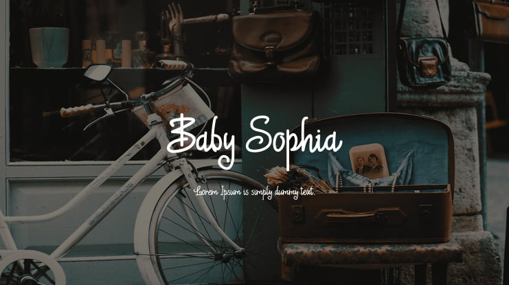 Baby Sophia Font Family