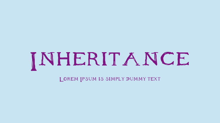 Inheritance Font