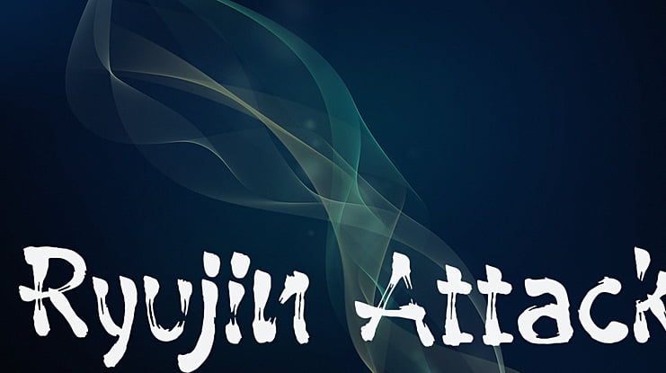 Ryujin Attack Font