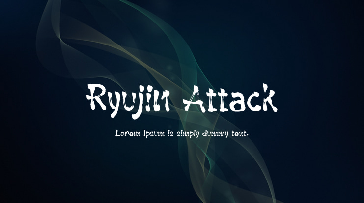 Ryujin Attack Font