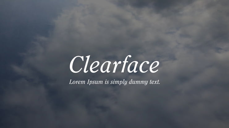 Clearface Font