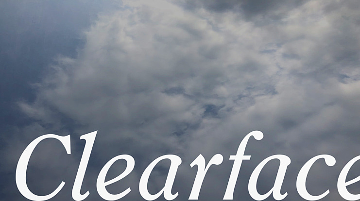 Clearface Font