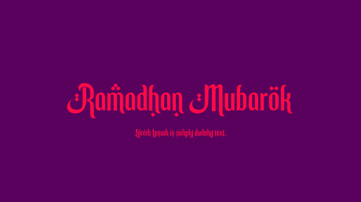 Ramadhan Mubarok Font