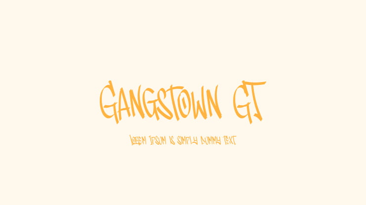 Gangstown GT Font