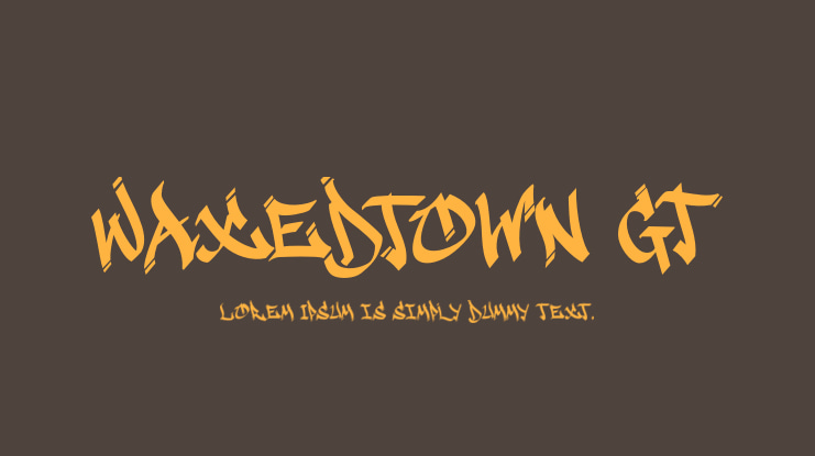 Waxedtown GT Font