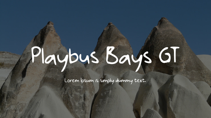 Playbus Bays GT Font