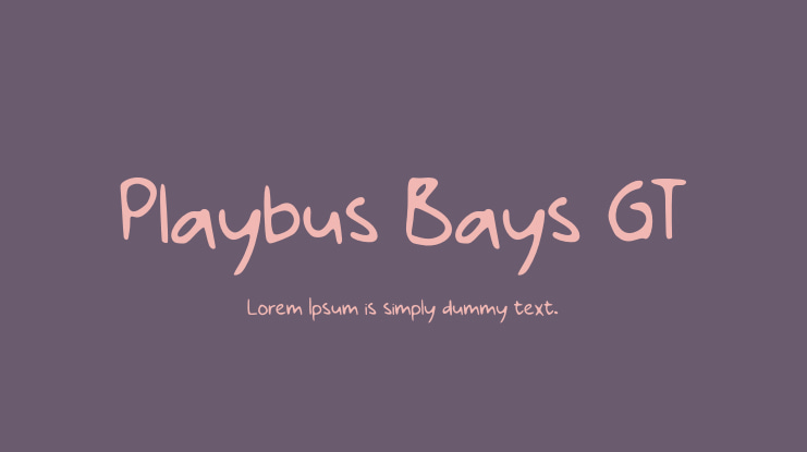 Playbus Bays GT Font
