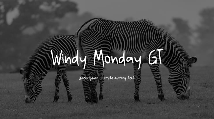 Windy Monday GT Font