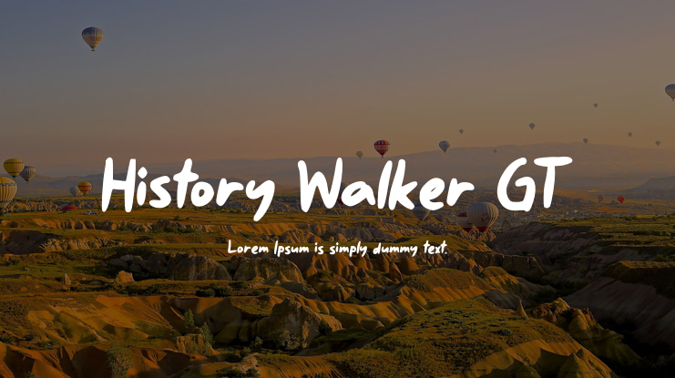 History Walker GT Font