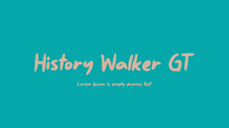 History Walker GT Font