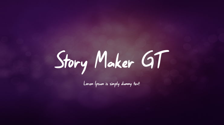 Story Maker GT Font