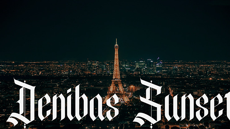 Denibas Sunset Font