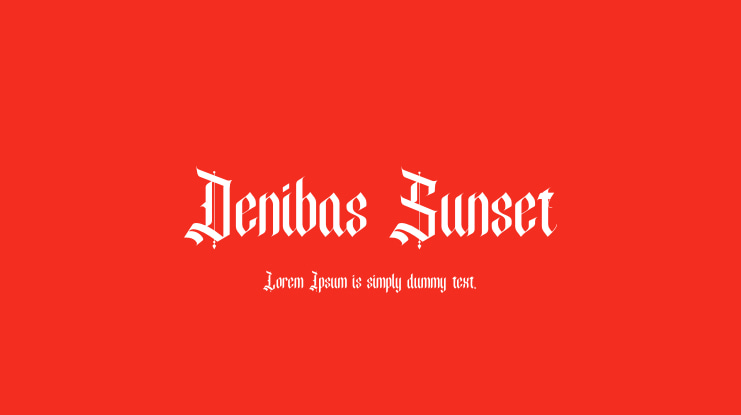 Denibas Sunset Font