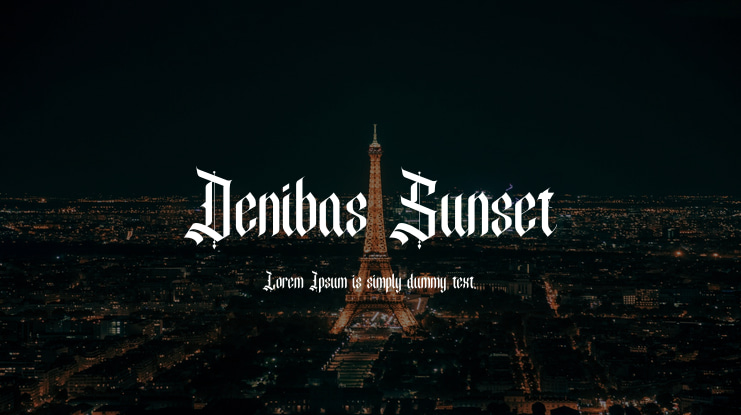 Denibas Sunset Font