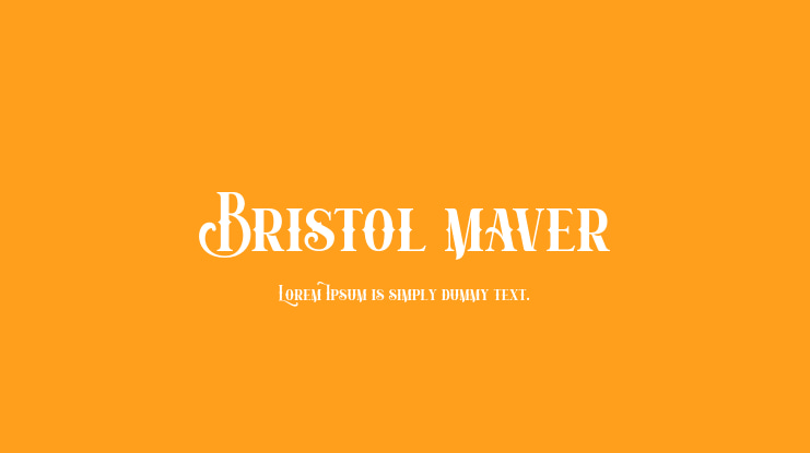 Bristol maver Font