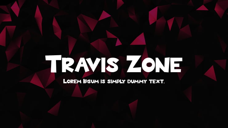 Travis Zone Font