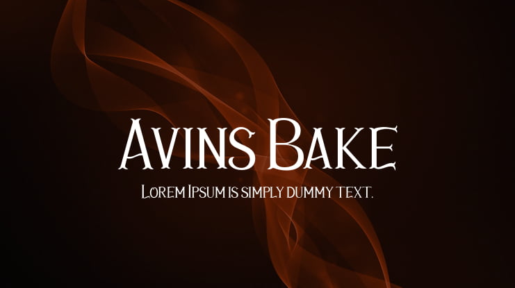 Avins Bake Font