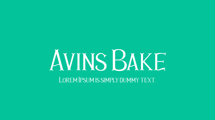 Avins Bake Font