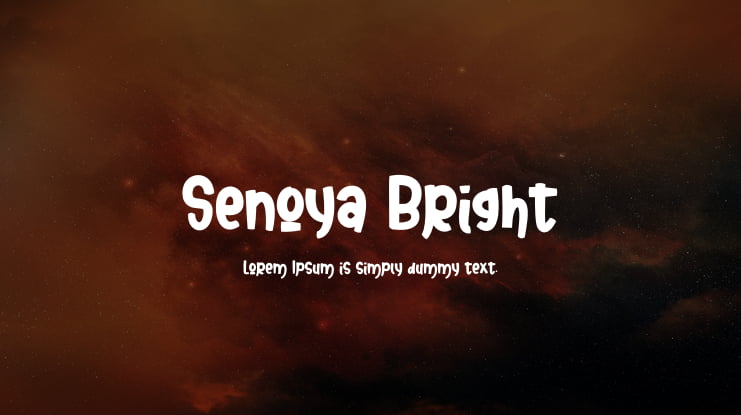Senoya Bright Font