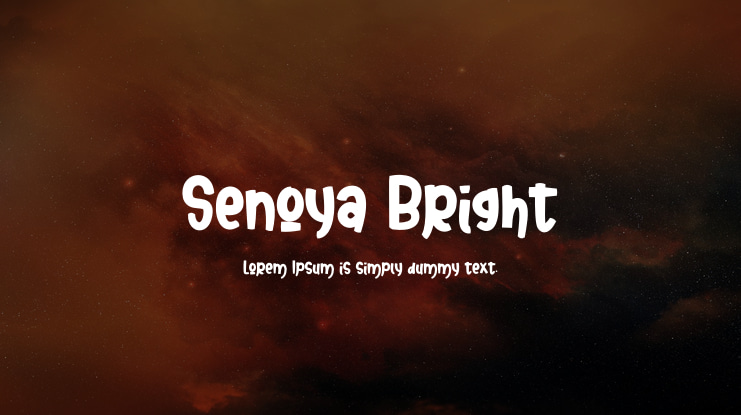 Senoya Bright Font